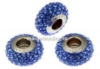 Swarovski, becharmed pave sapphire dark blue, 13.5mm - x1