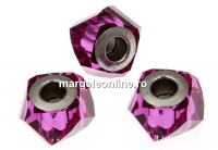 Swarovski, becharmed helix fuchsia, 14mm - x1