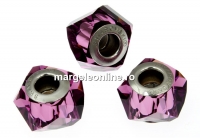 Swarovski, becharmed helix amethyst, 14mm - x1