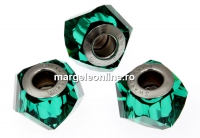 Swarovski, becharmed helix emerald, 14mm - x1