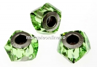 Swarovski, becharmed helix peridot, 14mm - x1