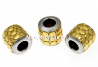 Swarovski, becharmed pave mettalics gold polished, 9.5mm - x1