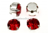Swarovski, chaton montees, light siam, 6mm - x10