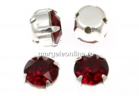 Swarovski, chaton montees, siam, 6mm - x10
