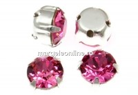 Swarovski, chaton montees rose, 6mm - x10