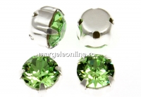 Swarovski, chaton montees peridot, 6mm - x10