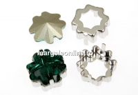 Baza Swarovski, placata cu rodiu, pentru fancy trifoi 19mm - x2