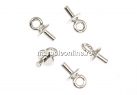 Swarovski accessory for pendants, rhodium-plated, 3.5mm - x2