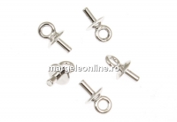 Accesoriu Swarovski, placat cu rodiu, pentru pandantive, 3.5mm - x2