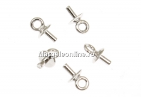 Accesoriu Swarovski, placat cu rodiu, pentru pandantive, 4mm - x2