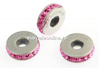 Swarovski, becharmed rondelle rose, 13mm - x1