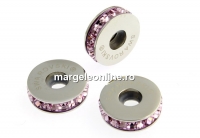 Swarovski, becharmed rondelle light amethyst, 13mm - x1