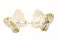 Swarovski, margele fluture, silver shade, 12mm - x2