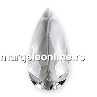 Swarovski, drop pendant, crystal, 34x20mm - x1