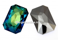 Swarovski, rivoli cabochon, bermuda blue, 27x18.5mm - x1