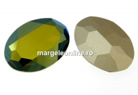 Swarovski, rivoli cabochon iridescent green, 30mm - x1