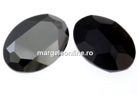 Swarovski, rivoli cabochon jet hematite, 30mm - x1