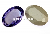 Swarovski, rivoli cabochon light tanzanite, 30mm - x1