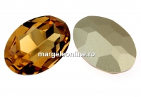 Swarovski, rivoli cabochon light colorado topaz, 30mm - x1