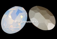 Swarovski, rivoli cabochon white opal, 30mm - x1