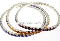 Set 3 1088 Swarovski Romantic bracelets, silver plated, 18cm - x1