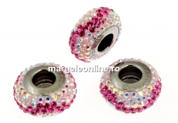 Swarovski, becharmed pave aurore boreale-rose, 13.5mm - x1