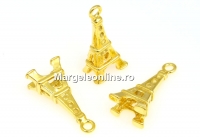 Pandantiv turnul Eiffel, argint 925 placat cu aur, 21mm - x1