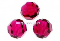 Swarovski, margele, rotund fatetat, ruby, 14mm - x1