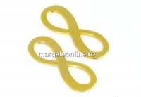 Link, infinity, gold-plated 925 silver, 16.5mm - x1