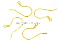 Tortite cercei, argint 925 placat cu aur, 22mm - x1per