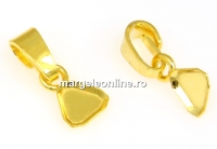 Baza pandantiv,  argint 925 placat cu aur, cub 6mm - x1buc