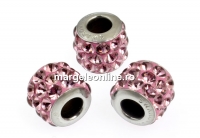 Swarovski, becharmed pave antique pink, 9.5mm - x1