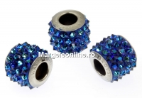 Swarovski, becharmed pave bermuda blue, 9.5mm - x1