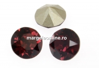 Swarovski, chaton SS39, burgundy, 8mm - x2