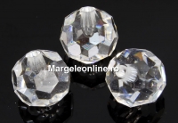 Swarovski, margele cu un orificiu, rotund fatetat, crystal, 11mm - x2