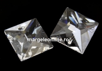 Swarovski,  double pyramid pendant, crystal, 14mm - x1