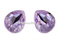Swarovski drop fancy, purple, 8x6mm - x2
