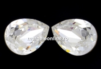 Swarovski, fancy picatura, crystal, 8x6mm - x2