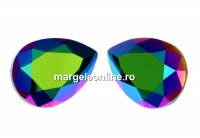 Swarovski drop fancy, scarabaeus green, 8x6mm - x2