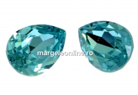 Swarovski, fancy picatura, light turquoise, 8x6mm - x2