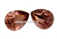 Swarovski drop fancy, blush rose, 14x10mm - x1