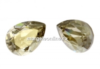 Swarovski drop fancy, silver shade, 14x10mm - x1