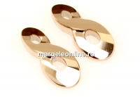 Swarovski, pandantiv infinity, rose gold 2x, 26mm - x1