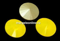 Swarovski, rivoli, yellow opal, 10mm - x2