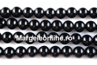 Onix, black, round, 10mm - x10