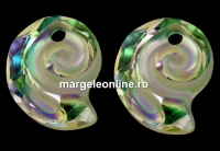 Swarovski, pandantiv Sea snail, luminous green, 14mm - x1