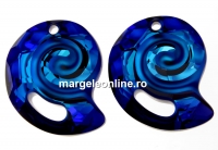 Swarovski, pandantiv Sea snail, bermuda blue, 28mm - x1