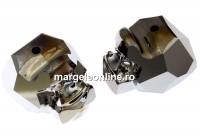 Swarovski, margele Panther silver night 2x, 14mm - x1
