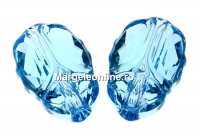 Swarovski, margele Scarab aquamarine, 12mm - x1