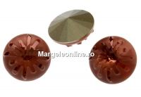 Swarovski, sea urchin fancy rivoli, blush rose, 10mm - x1